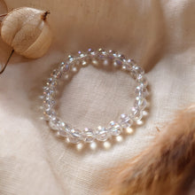 Afbeelding in Gallery-weergave laden, Angel Aura kwarts kogelarmband 8mm - Insight Stones