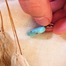 Afbeelding in Gallery-weergave laden, Zilveren hanger met peer geslepen larimar - 2,2 gram - Insight Stones