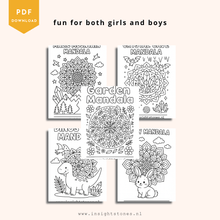 Carica l&#39;immagine nel visualizzatore di Gallery, Free mandala colouring book for kids - Little Insight Mandalas - Insight Stones
