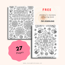Carica l&#39;immagine nel visualizzatore di Gallery, Free mandala colouring book for kids - Little Insight Mandalas - Insight Stones