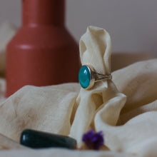 Afbeelding in Gallery-weergave laden, Zilveren Herenring S925 met Echte Turkoois uit Iran – Herenring (EU: ca. 64) - Insight Stones