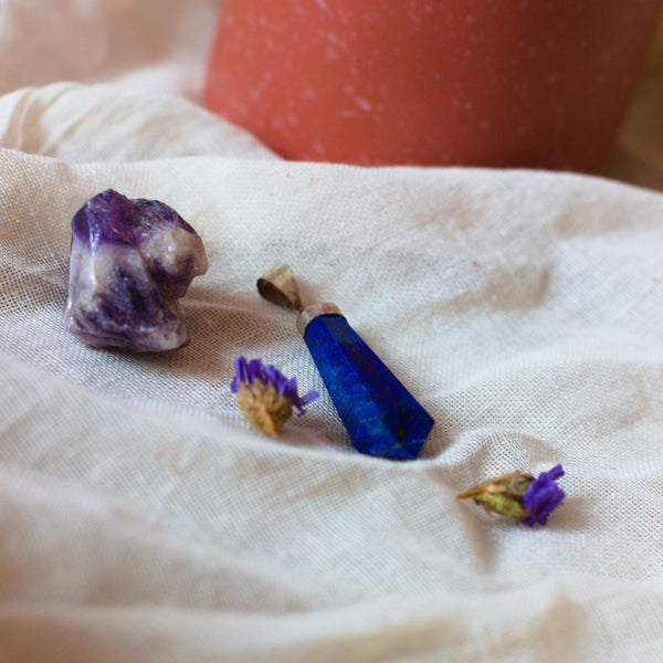 Zilveren Lapis Lazuli Hanger (S925) - Insight Stones